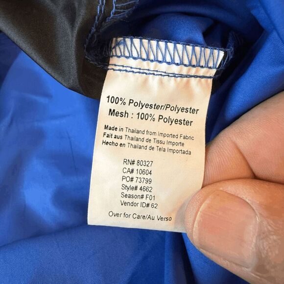 iQ Pearl Izumi Mens Colorblock Full Zip Windbreaker Cycling Jacket Blue Black XL - Picture 4 of 6